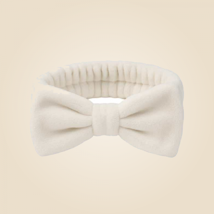 Nœud Ultra-Doux pour Soins - Microfibre - Blanc